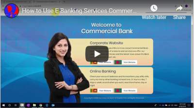 How to Use E Banking Services Commercial Bank E Banking Tutorial